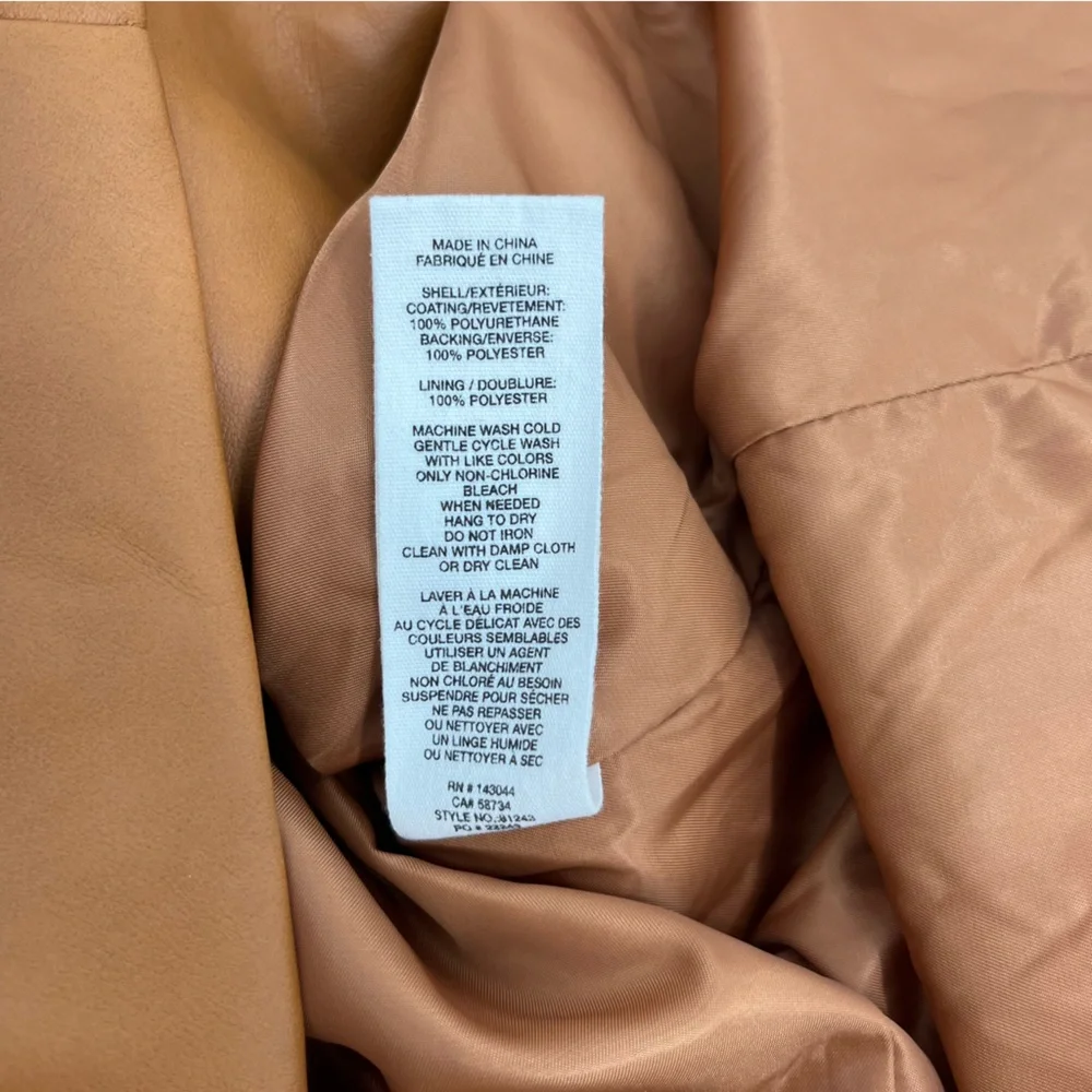 Avec Les Filles Faux Leather Blazer from Anthropologie, Small Petite